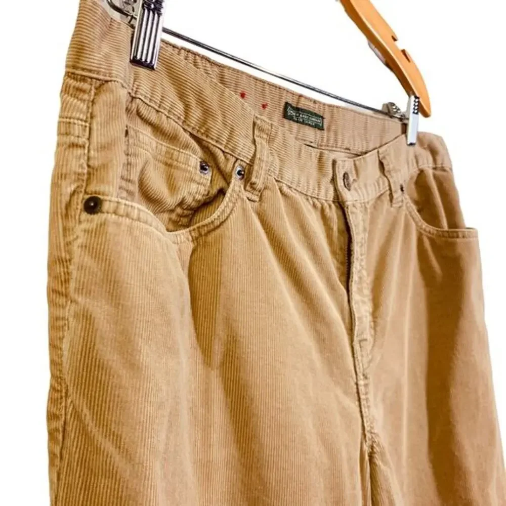 LAUREN JEANS CO Ralph Lauren Jeans Pants Vintage Corduroy Tan Khaki Straight Leg
